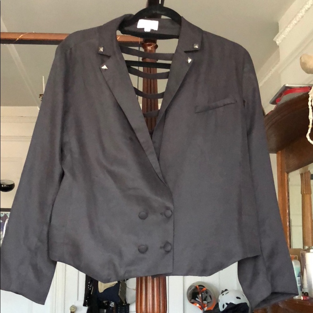Lucca Couture Blazer w/ Cut Outs in the Back